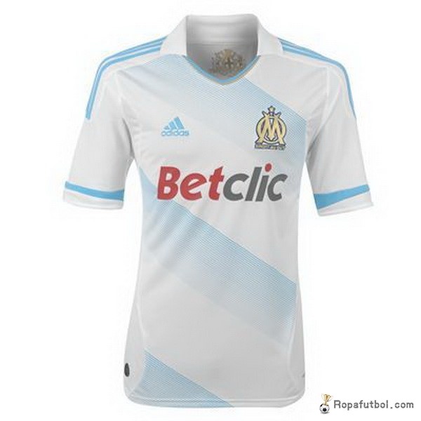 Camiseta Marsella Replica Primera Ropa Retro 2011 2012 Blanco